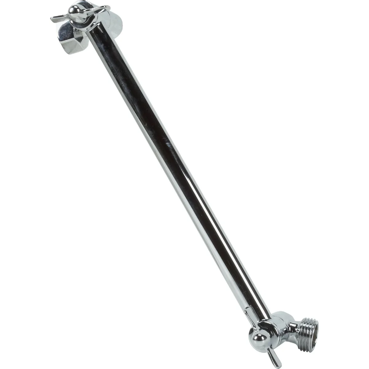 Easy-to-Use Home Impressions 9 In. Chrome Adjustable Shower Arm Modern