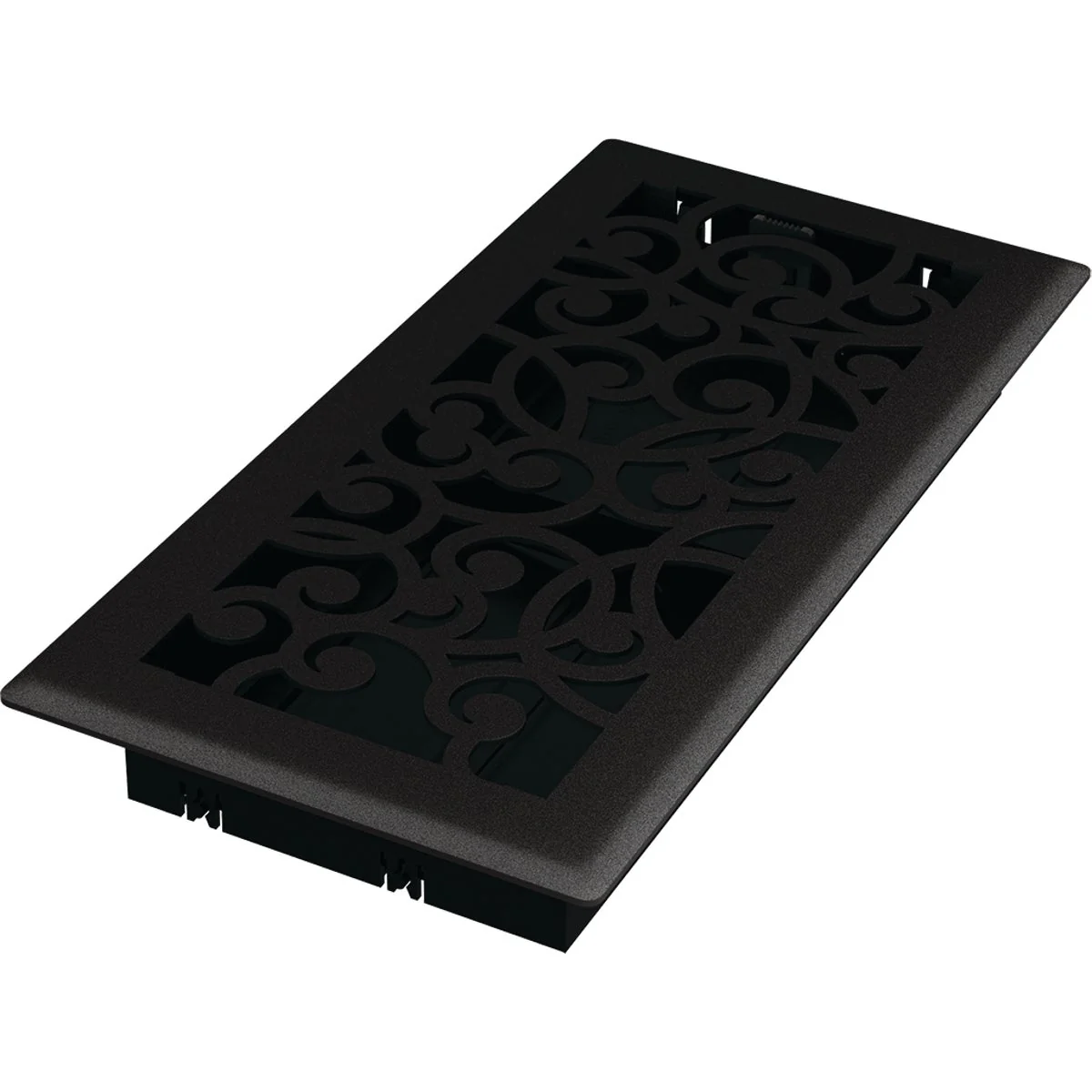 Consistent Imperial Wonderland 4 In. x 10 In. Black Iron Steel Floor Register Certified