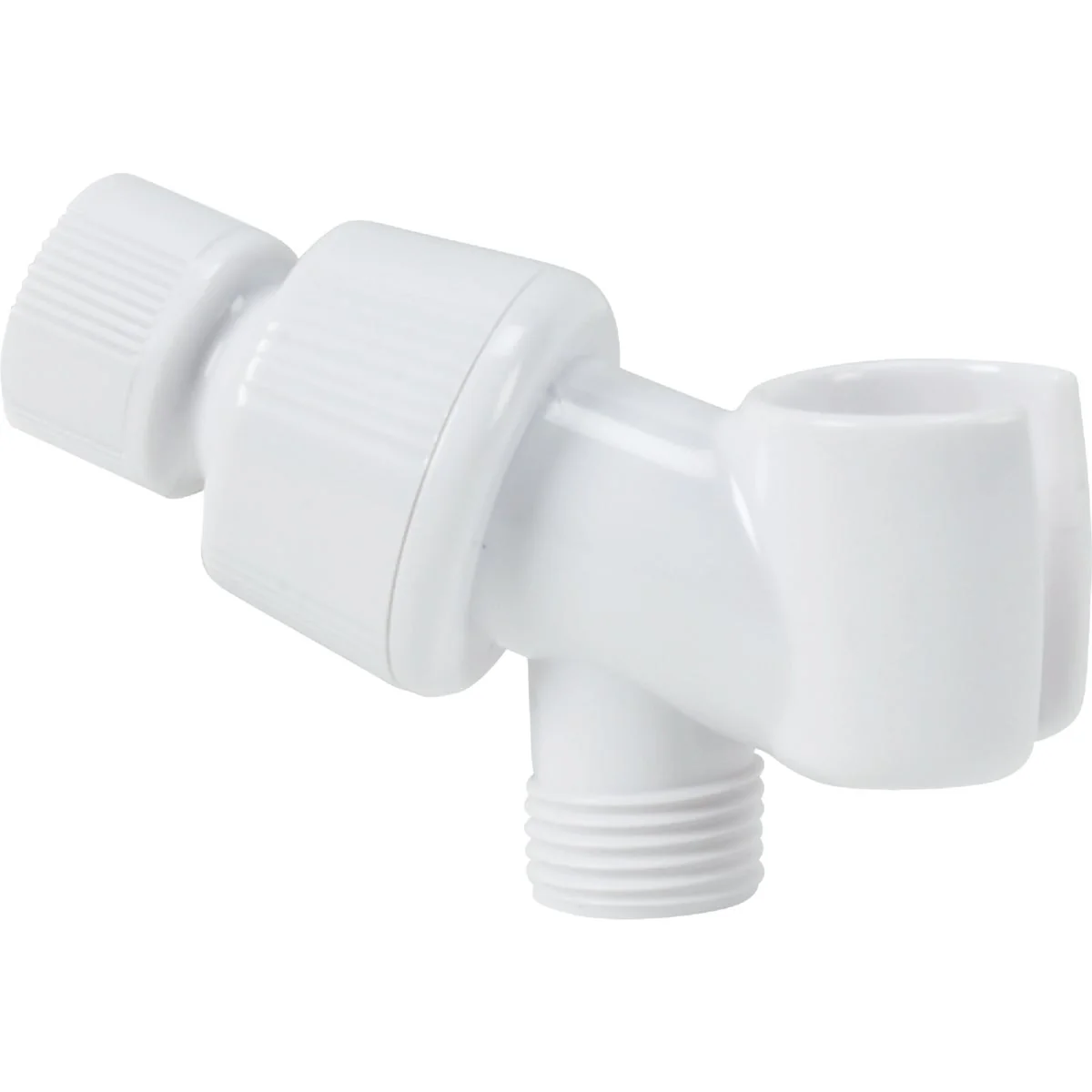 Lightweight Home Impressions White Plastic Shower Bracket Optimized