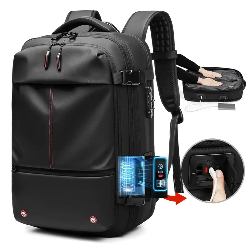 Lightweight Men's Fashion Oxford Large Capacity 17 Inch Laptop Travel Backpack Fast