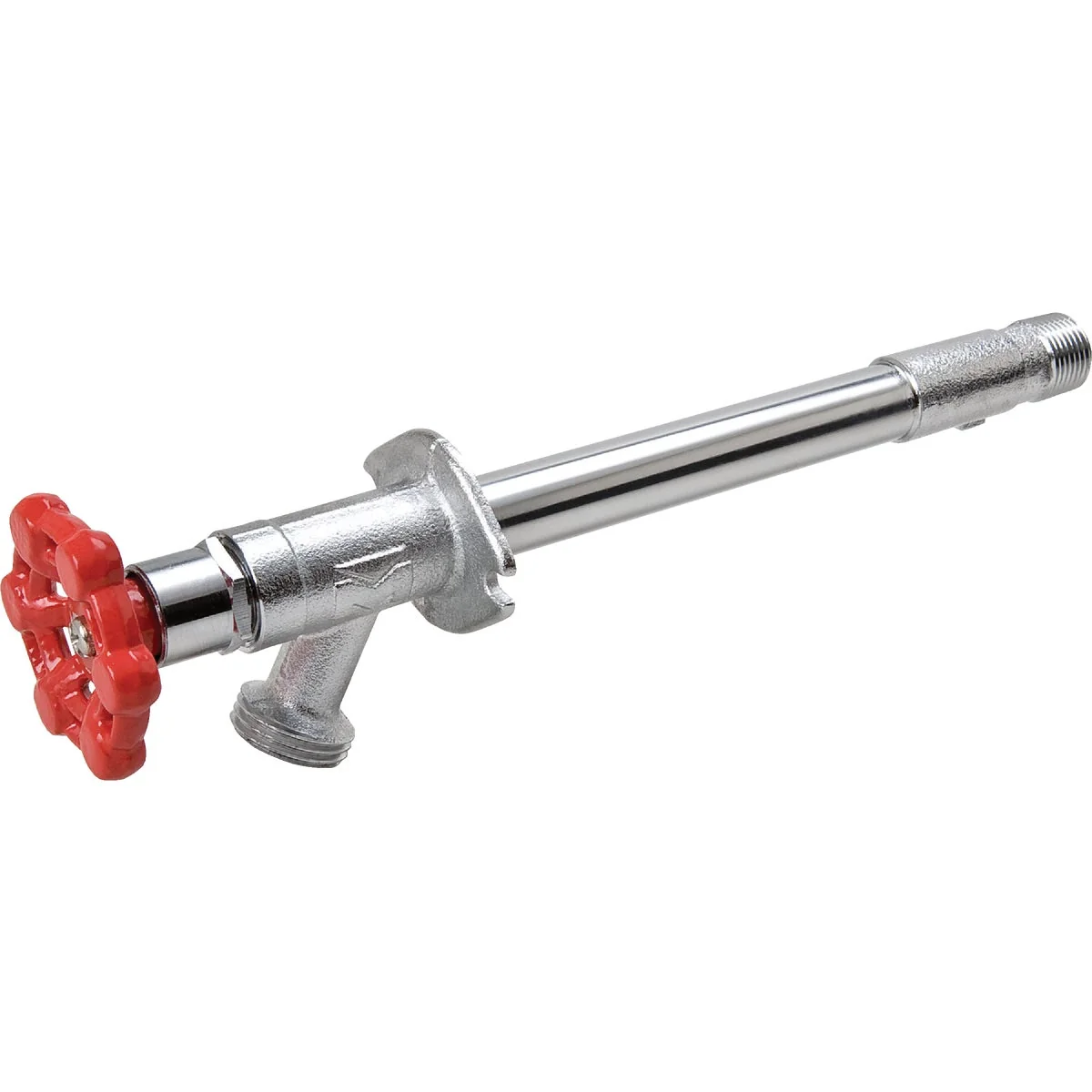 Prestigious ProLine 1 2 In. SWT x 1 2 In. MIP x 3 4 In. HT x 10 In. Chrome-Plated Brass Frost Wall Hydrant Solid