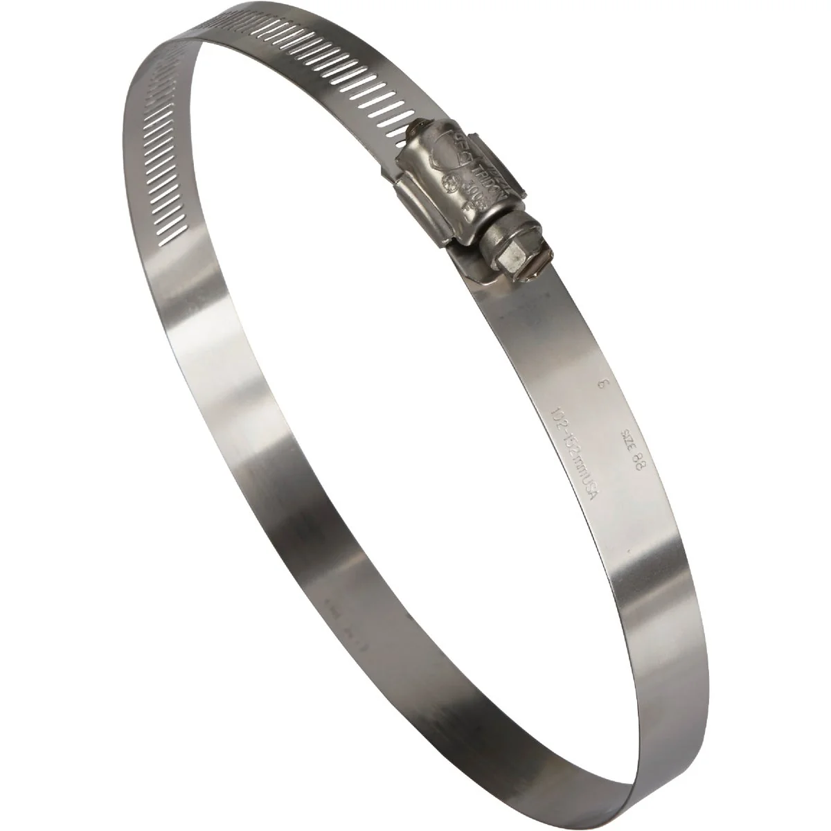 Durable I 4 In. - 6 In. All Stainless Steel Marine-Grade Hose Clamp Artisan