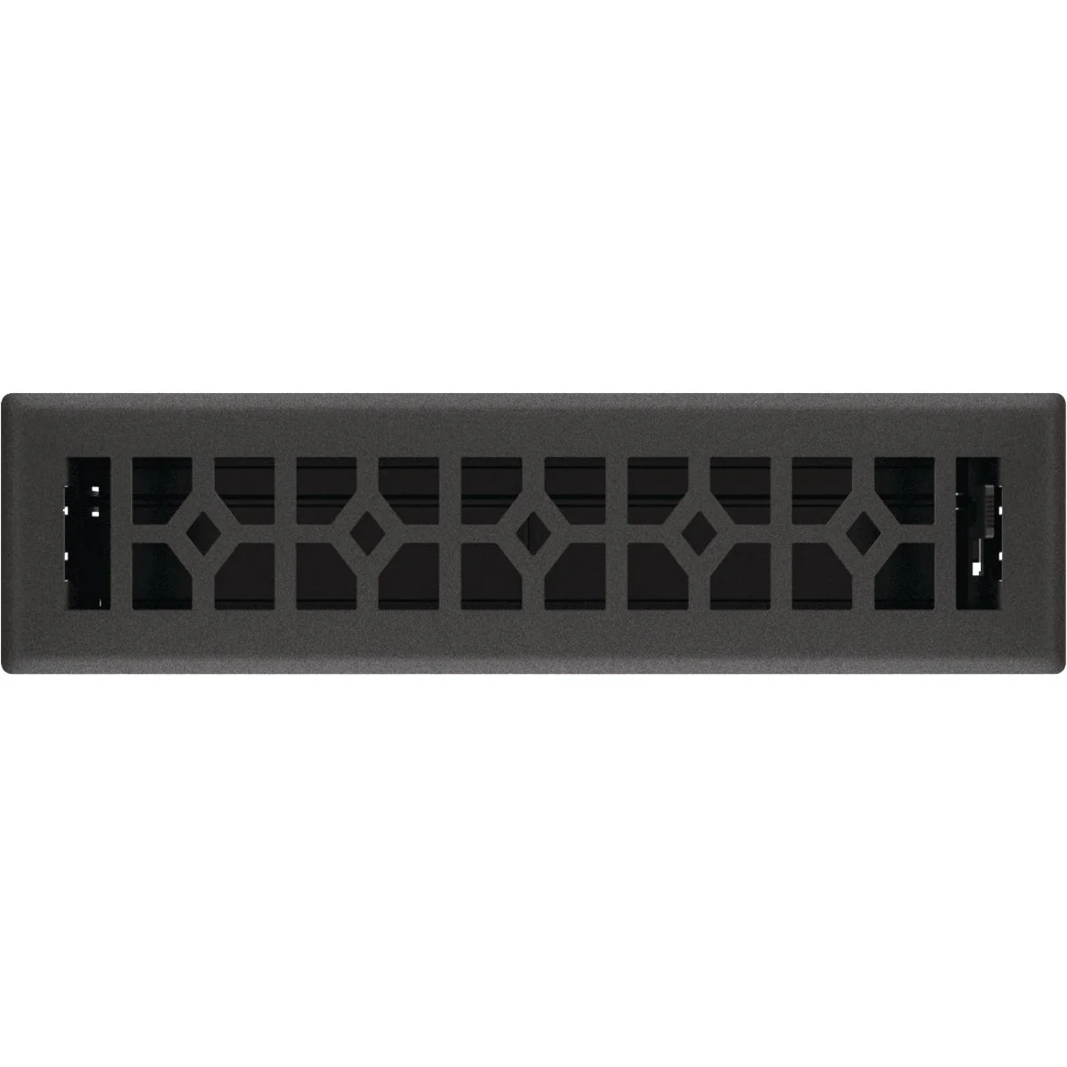 Outstanding Imperial Templar 2-1 2 In. x 12 In. Black Iron Steel Floor Register Traditional