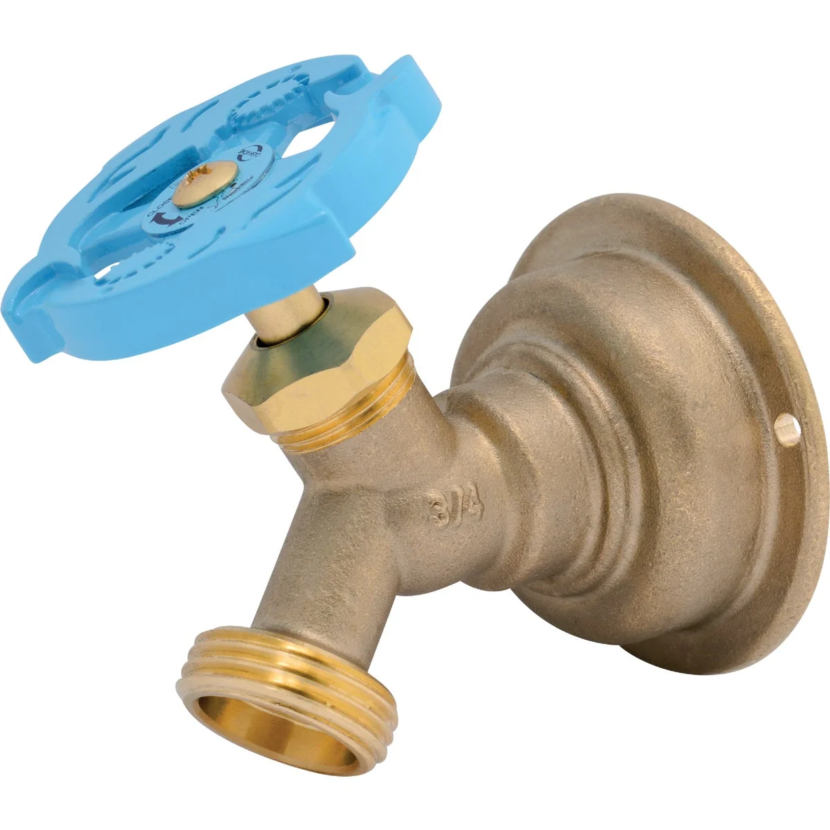 Top-Quality Sharkbite 3 4 In. SB x 3 4 In. MHT Multi Turn Brass No Kink 45 Degree Hose Bibb Advanced