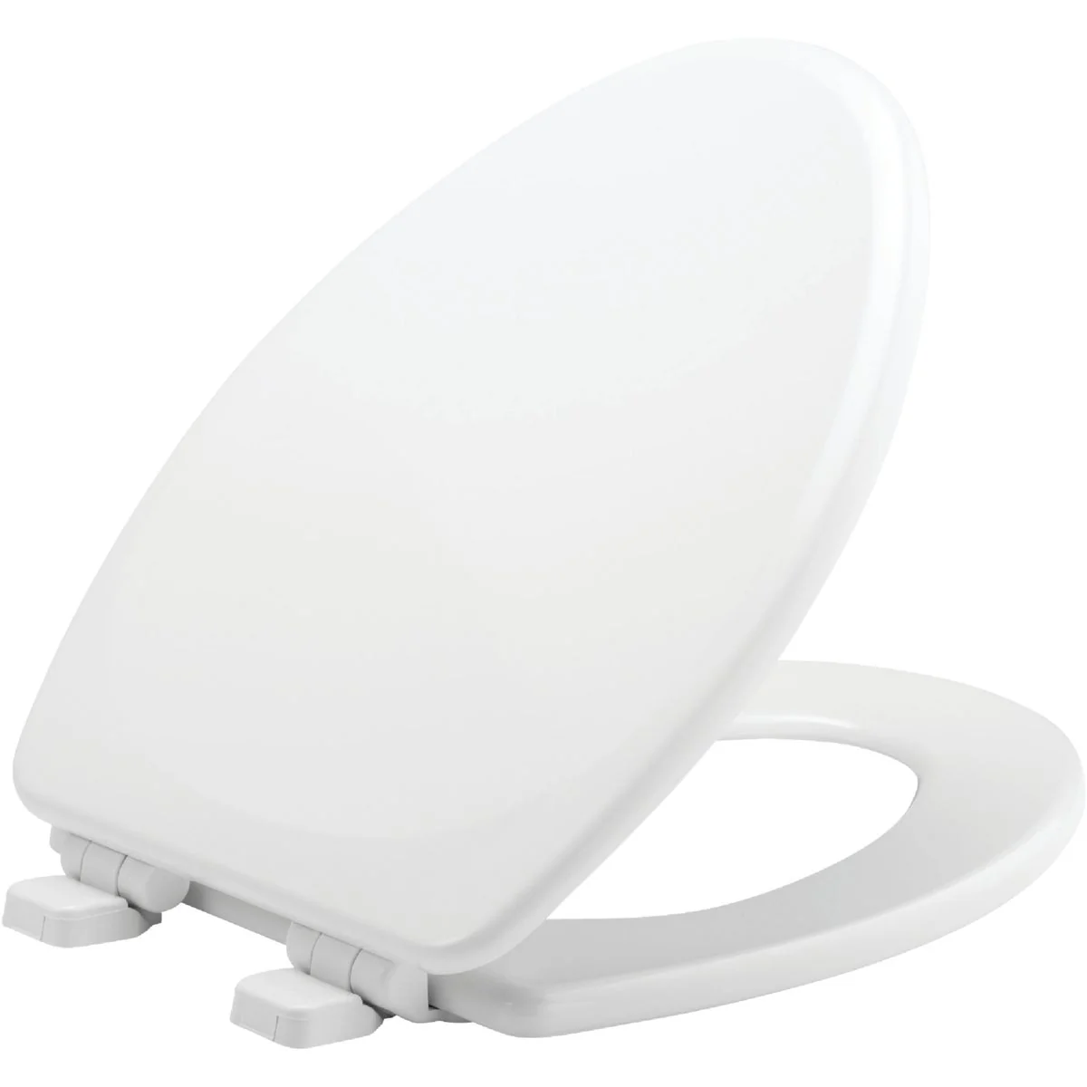 Smooth Mayfair Elongated Closed Front Slow Close White Wood Toilet Seat Dependable