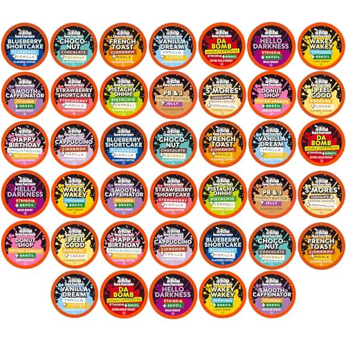 Functional Assorted Variety Pack Coffee Pods Compatible with Keurig Coffee Machine Sustainable