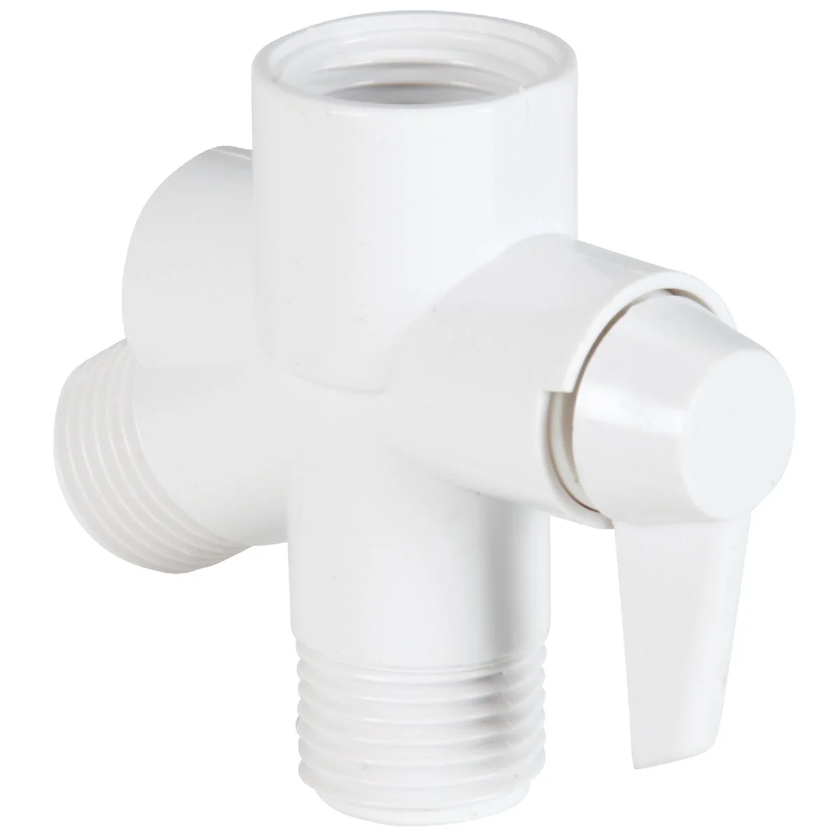 Quality Do it 1 2 In. MPT White Plastic Shower Diverter Authentic