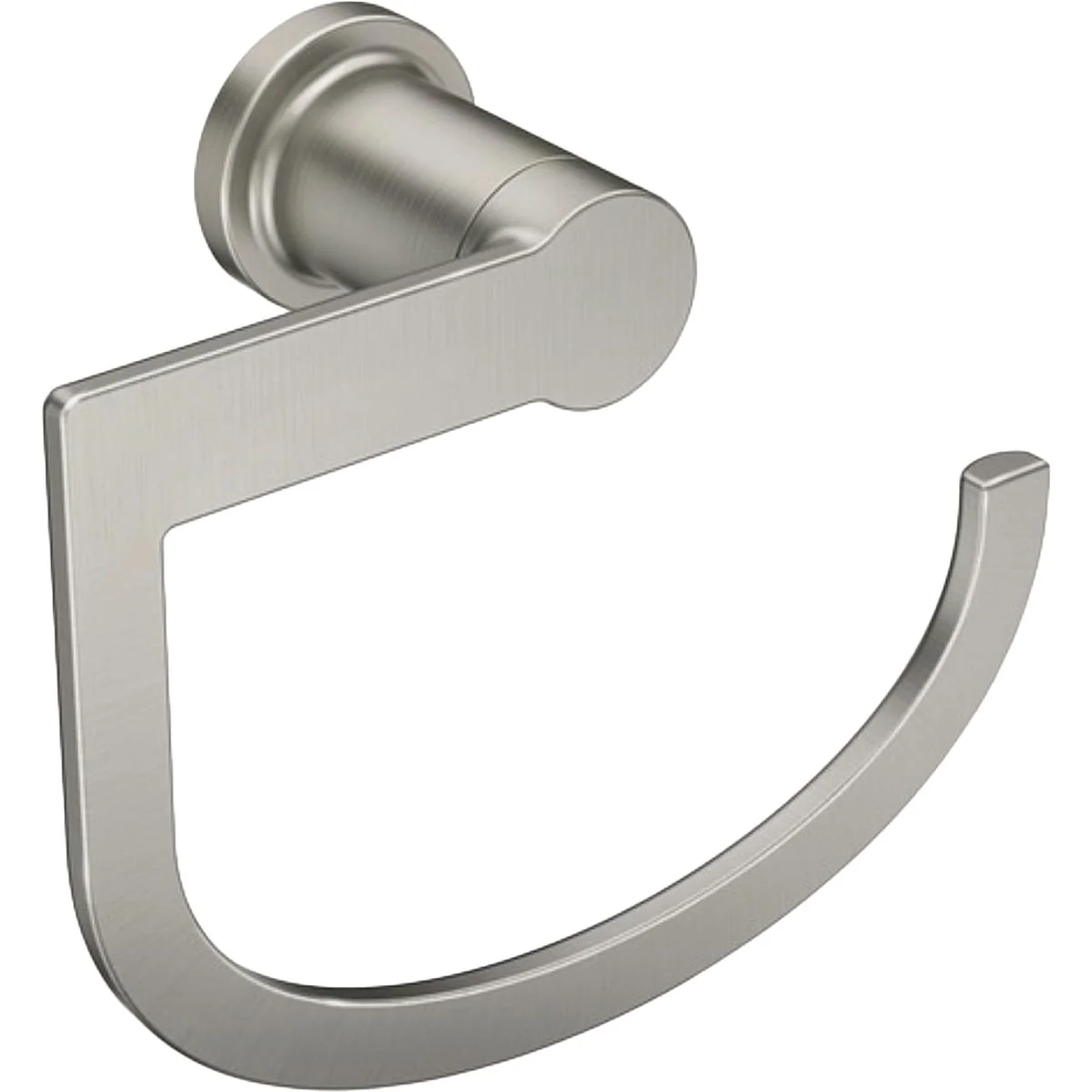 Practical Moen Rinza Brushed Nickel Finished Zinc Towel Ring Green