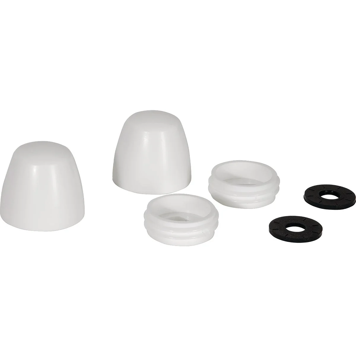 Optimized Fluidmaster Secure Cap White Plastic Screw-On Toilet Bolt Caps 2-Pack Premium