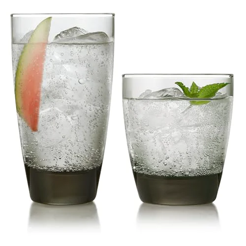 High-Quality Classic Tumbler Rocks Drinking Glasses Set of 16 16 Count Easy-to-Use