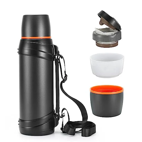 Durable 85oz Large Coffee Thermoses for Travel Natural
