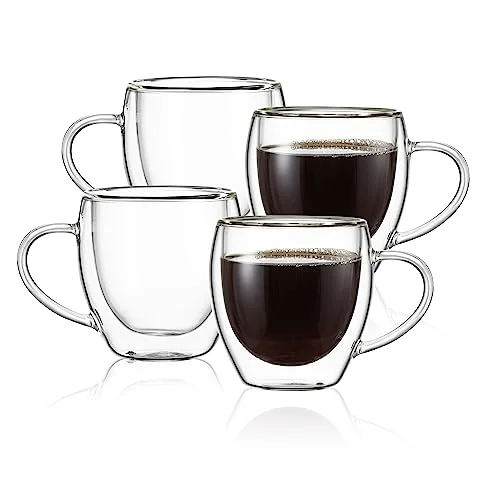 Expertly Made 5oz Espresso Mugs 4 Count Fashionable