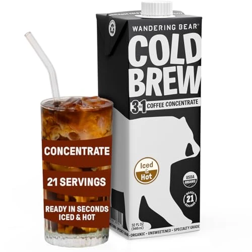 Verified Organic Cold Brew Concentrate in a Box 32 Fl Oz Pure
