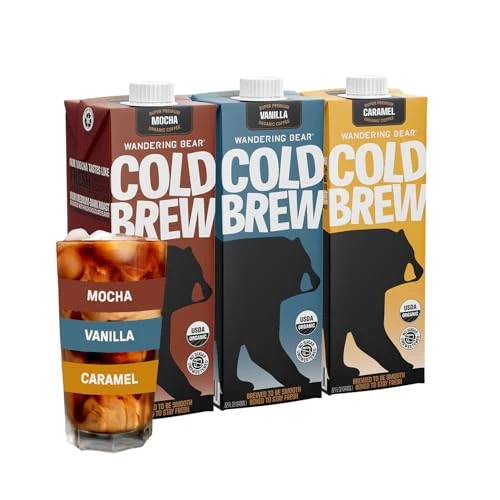 Selected Organic Cold Brew Coffee Variety 3 Pack 96 Fl Oz Premium