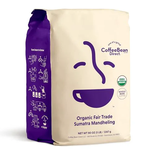 Expertly Made Organic Fair Trade Sumatra Mandheling 80 Ounce Comfortable