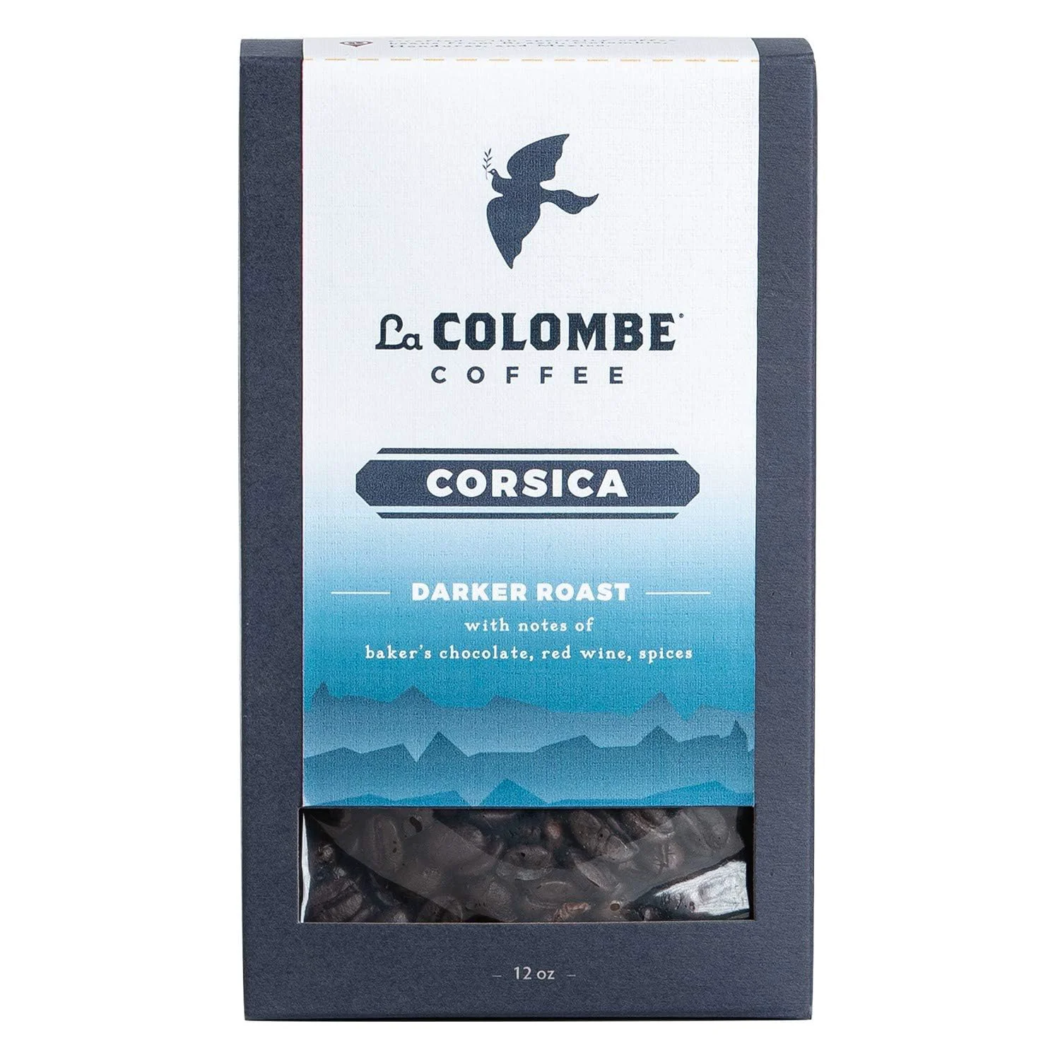 Specialty La Colombe Corsica Dark Roast Whole Bean Coffee - 12 Ounce 4 Pack - Notes of Baker's Chocolate Red Wine Spices - Full-Bodied Chocolatey Roasty Coffee Beans Proven