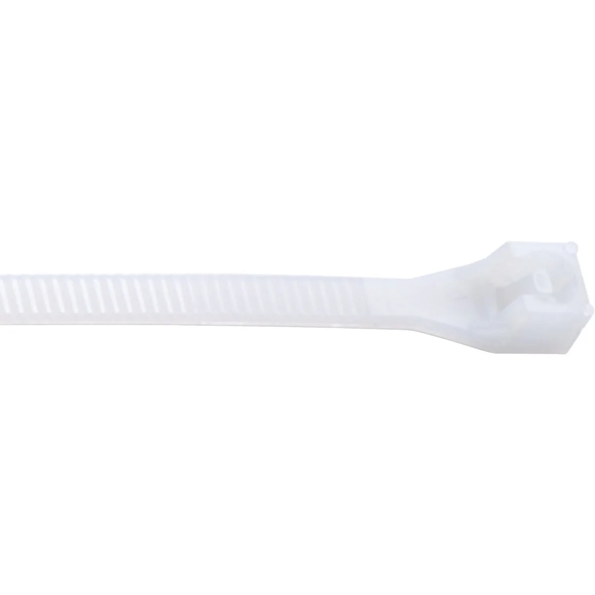 Pure Gardner Bender DoubleLock 8 In. x 0.17 In. Natural Color Nylon Cable Tie 100-Pack Relaxed