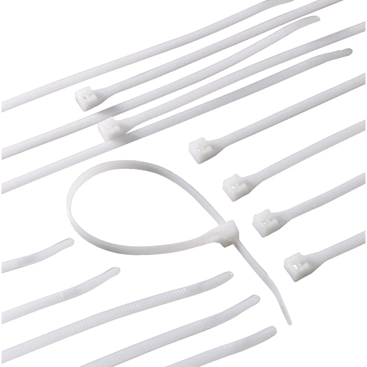 Original Design Gardner Bender DoubleLock 11 In. x 0.17 In. Natural Color Nylon Cable Tie 100-Pack Modern
