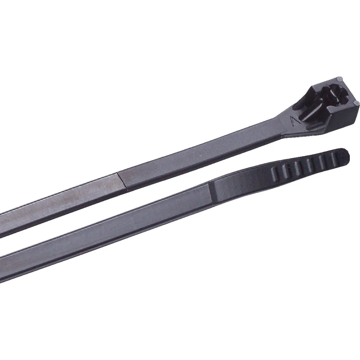 Minimalist Gardner Bender 8 In. x 0.17 In. Black Nylon Ultra Violet Mounting Cable Tie 25-Pack Convenient