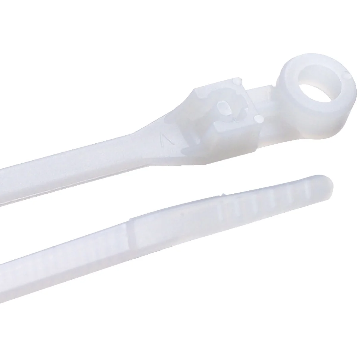 Detailed Gardner Bender 8 In. x 0.17 In. Natural Color Nylon Mounting Cable Tie 100-Pack Traditional