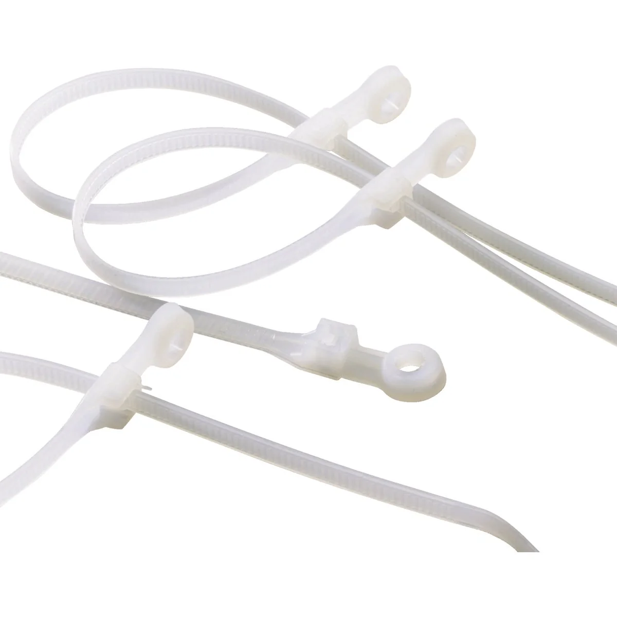 Detailed Gardner Bender 8 In. x 0.17 In. Natural Color Nylon Mounting Cable Tie 20-Pack Original