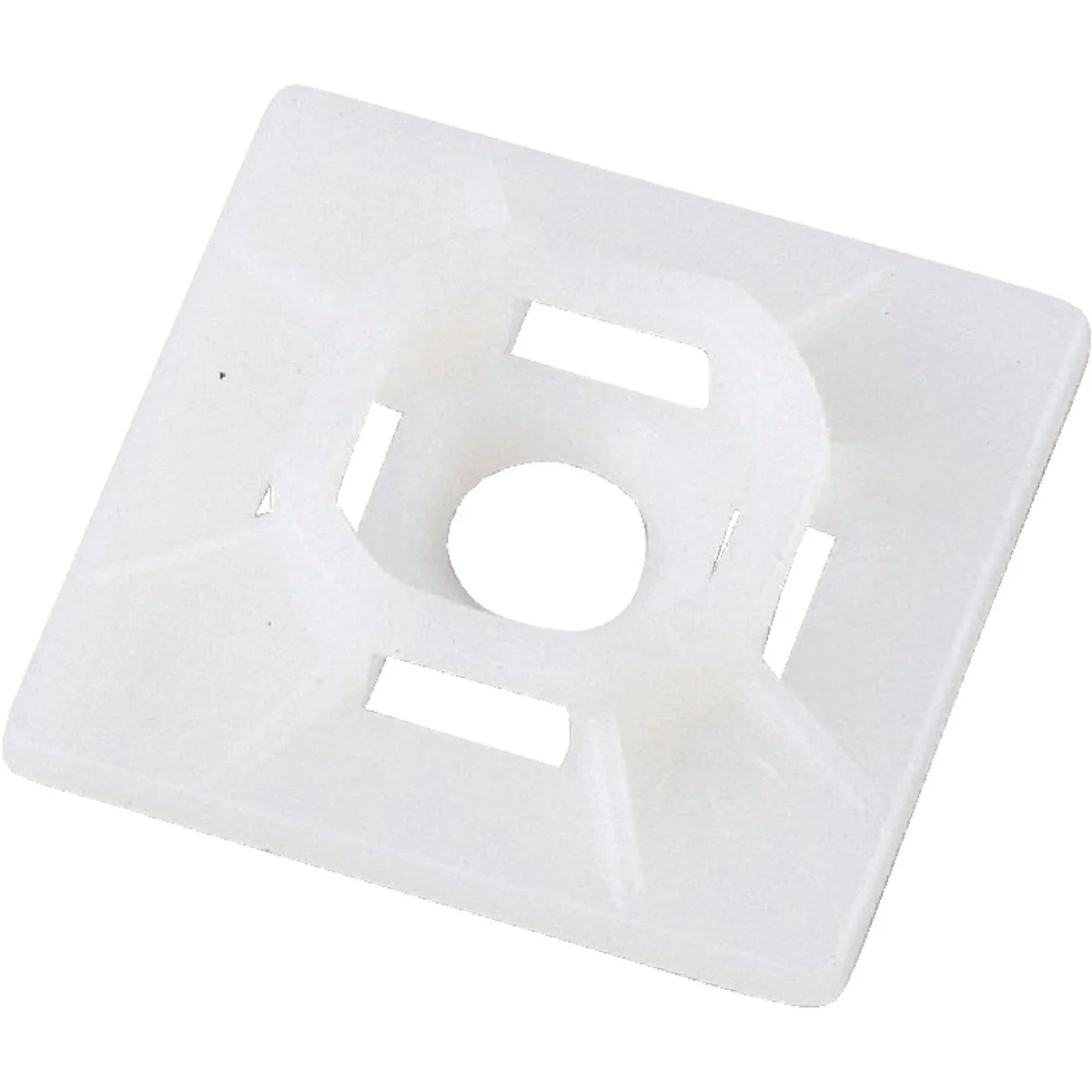 Innovative Gardner Bender 0.10 In. to 0.17 In. Natural Color Nylon Adhesive Cable Tie Mounting Pad 5-Pack Easy-to-Use