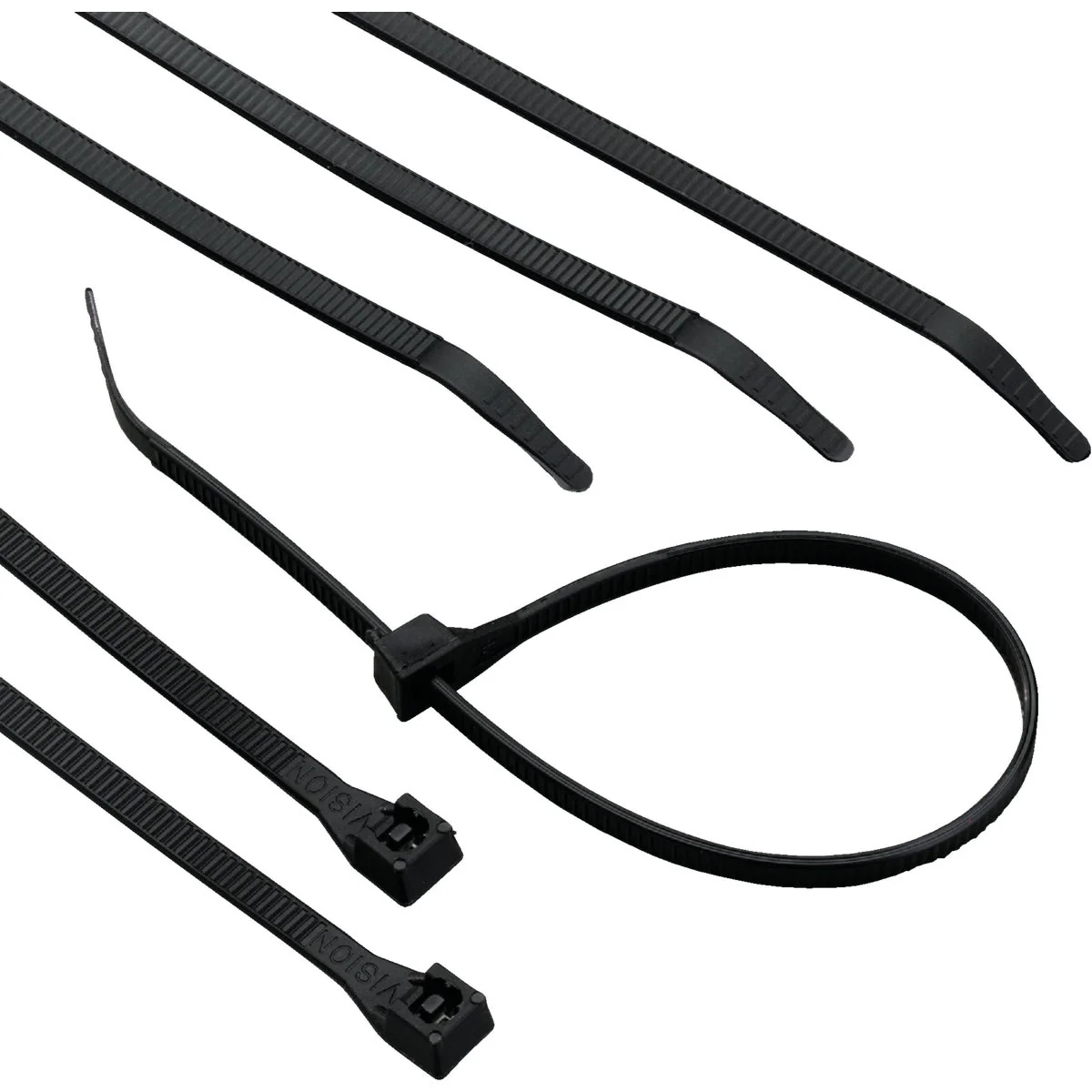 Original Gardner Bender 14 In. x 0.17 In. Black Nylon Ultra Violet Cable Tie 8-Pack Expertly Made