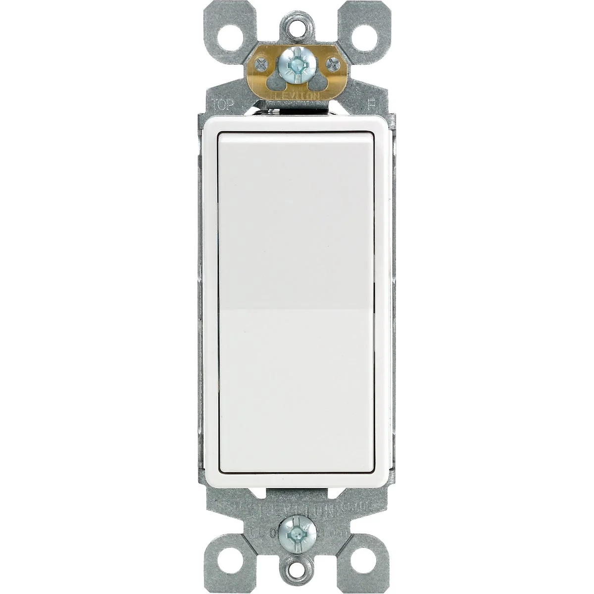 Healthy Leviton Decora Commercial Grade 20 Amp Rocker Single Pole Switch White Safe