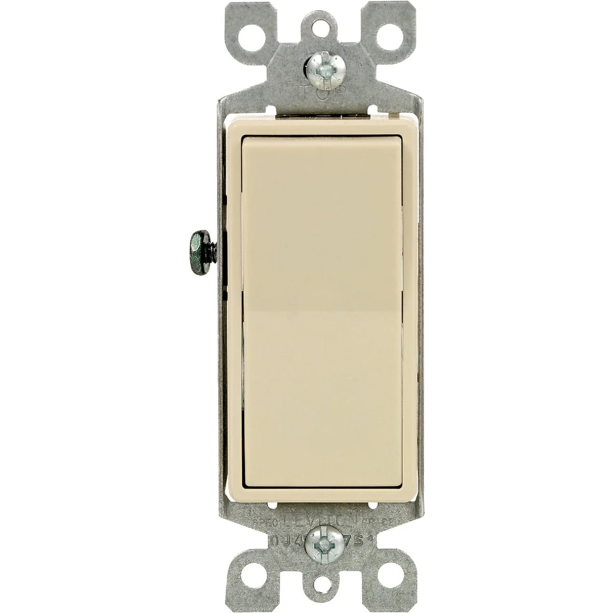 Secure Leviton Decora Commercial Grade 20 Amp Rocker Single Pole Switch Ivory High-Quality