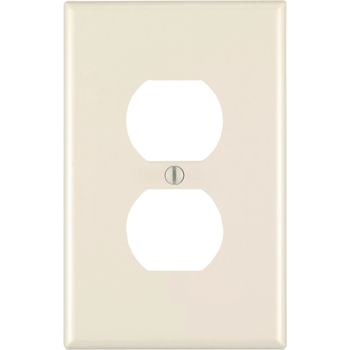 Premium Leviton 1-Gang Smooth Plastic Oversized Outlet Wall Plate Light Almond Proven