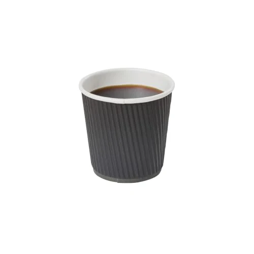 Contemporary Coffee Cups 500 Pack of 4 oz Paper Ripple Wall Espresso Cups Insulated Leakproof Disposable 500 Count Prestigious