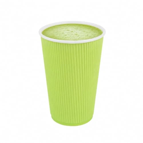 Premium Material Coffee Cups 500 Pack of 16 oz Ripple Wall Insulated Coffee Cups Non 500 Count Minimalist
