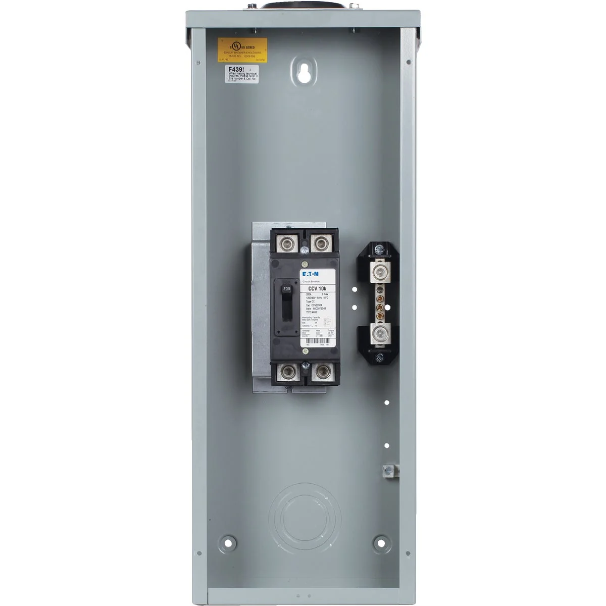 Healthy Eaton ECC 200A 2-Space Outdoor Raintight Enclosure Minimalist