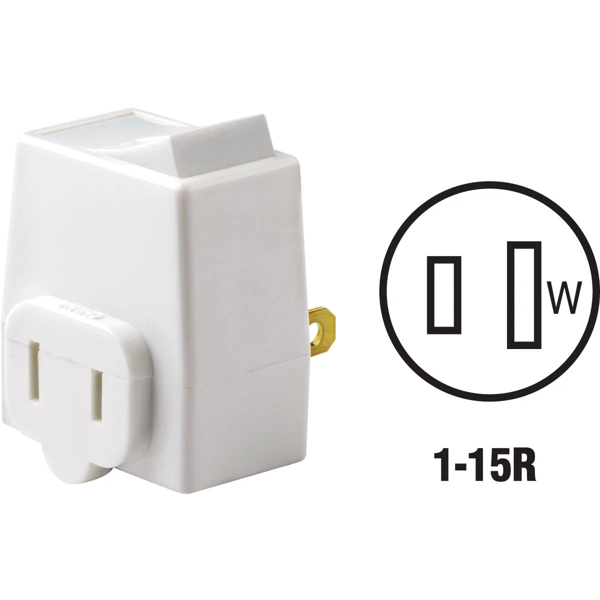Fine Crafted Leviton White 13A Plug-In Switch Adapter Lightweight