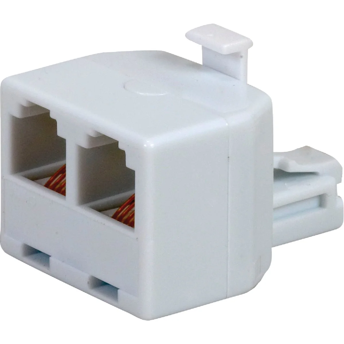 Practical RCA White 2-Line Phone Splitter Professional
