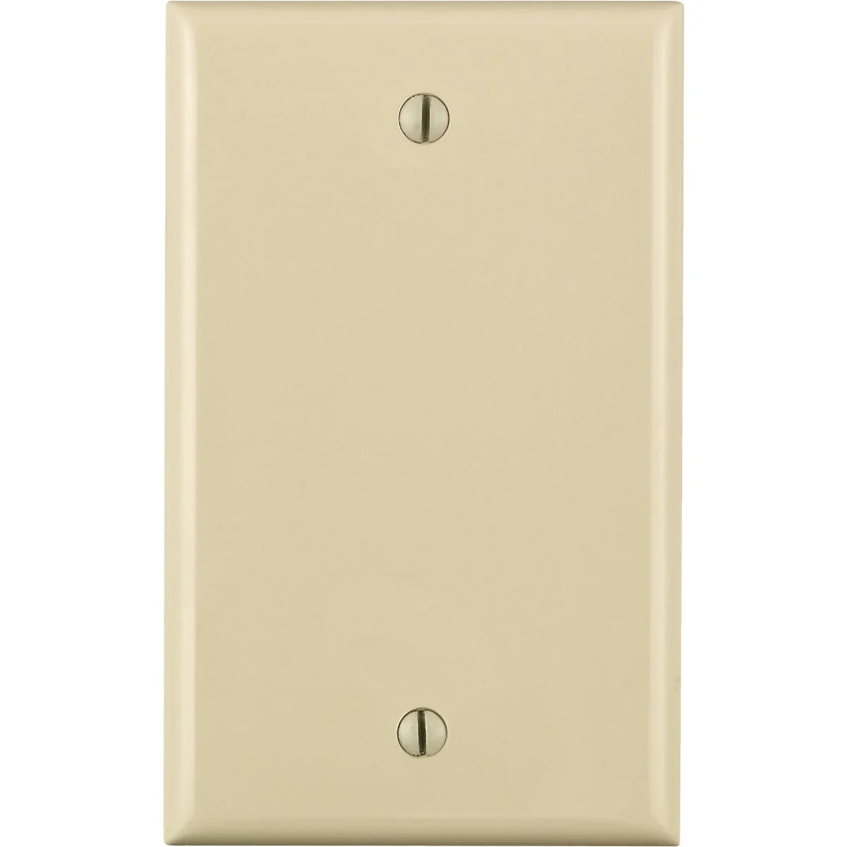 Detailed Leviton 1-Gang Standard Nylon Blank Wall Plate Light Almond Green
