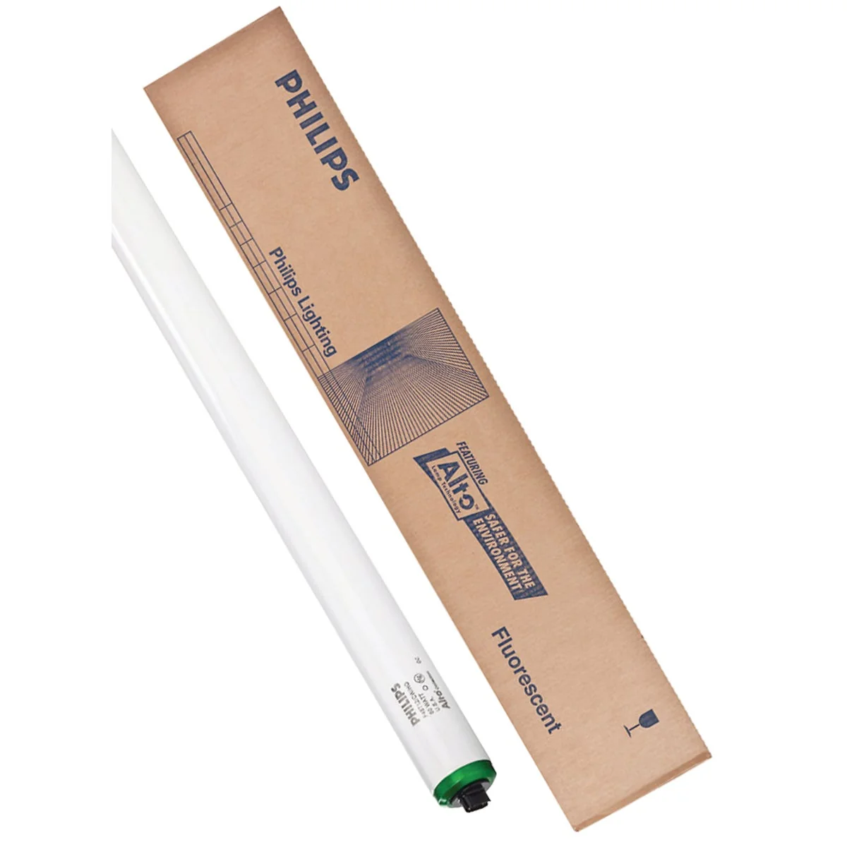 Fine Philips 110W 96 In. Cool White T12 Recessed Double Contact High Output Fluorescent Tube Light Bulb 2-Pack Minimalist