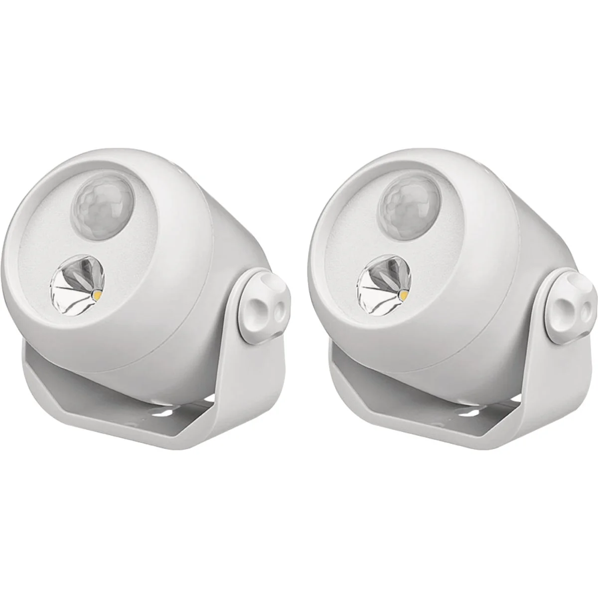 Specialty Mr. Beams 80-Lumen White Motion Sensing Dusk-To-Dawn Spotlight Outdoor Battery Operated LED Light Fixture Next-Generation