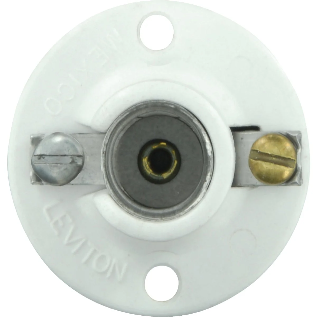 Prestigious Leviton Ivory Phenolic Incandescent Cleat-Type Flush Mount Candelabra Lampholder Secure