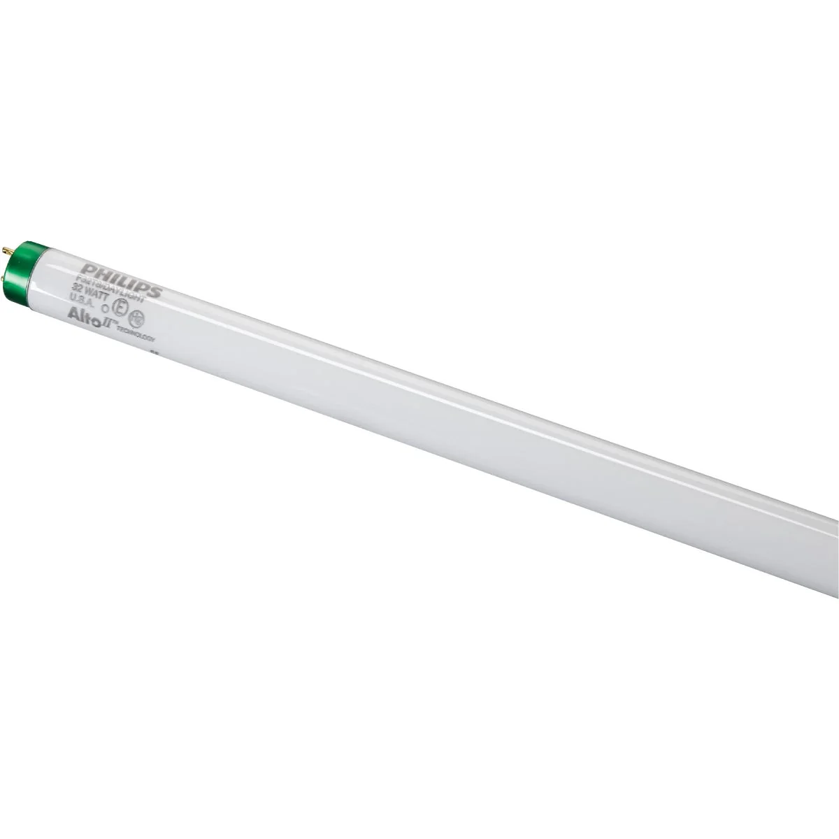 Powerful Philips ALTO 32W 48 In. Daylight Deluxe T8 Medium Bi-Pin Fluorescent Tube Light Bulb 10-Pack Flexible