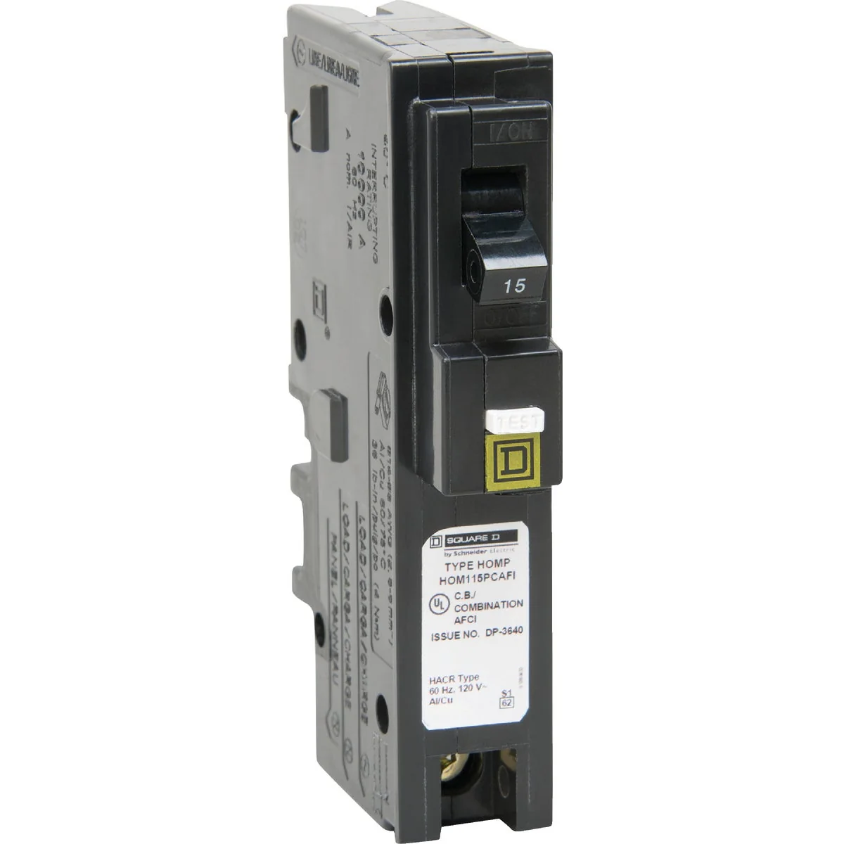 Responsible Square D Homeline 15A Single-Pole CAFCI Plug-On Neutral Combination Arc Fault Breaker Refined