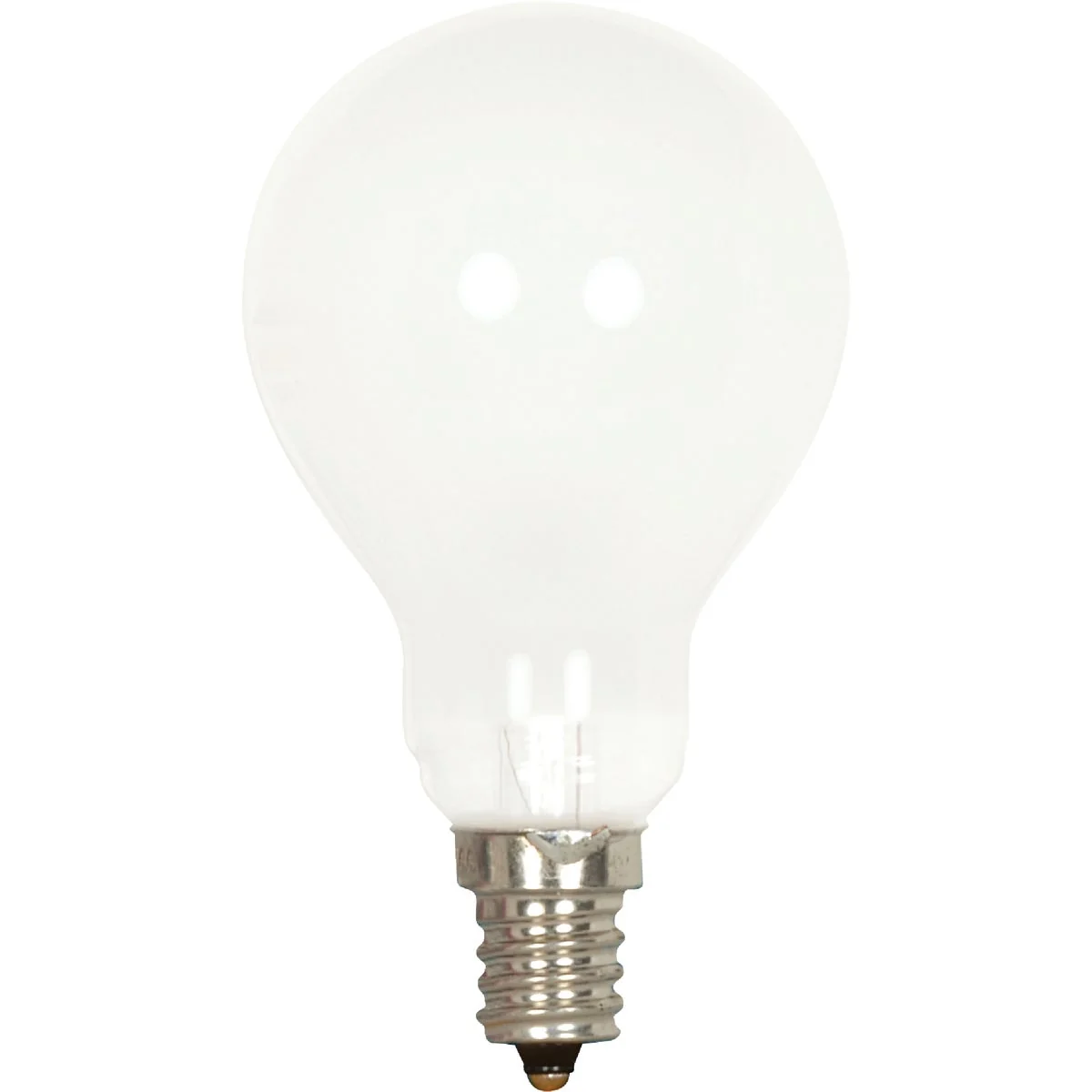 Genuine Satco 40W Frosted Soft White Candelabra A15 Incandescent Ceiling Fan Light Bulb 2-Pack Environmentally Friendly