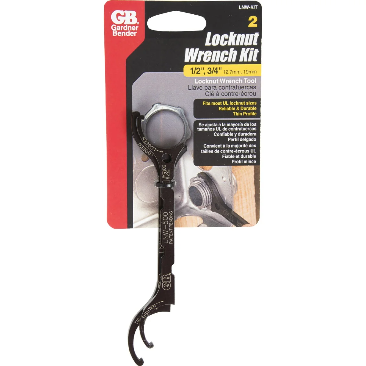 Unique Gardner Bender Locknut Wrench Kit 2-Piece Enhanced