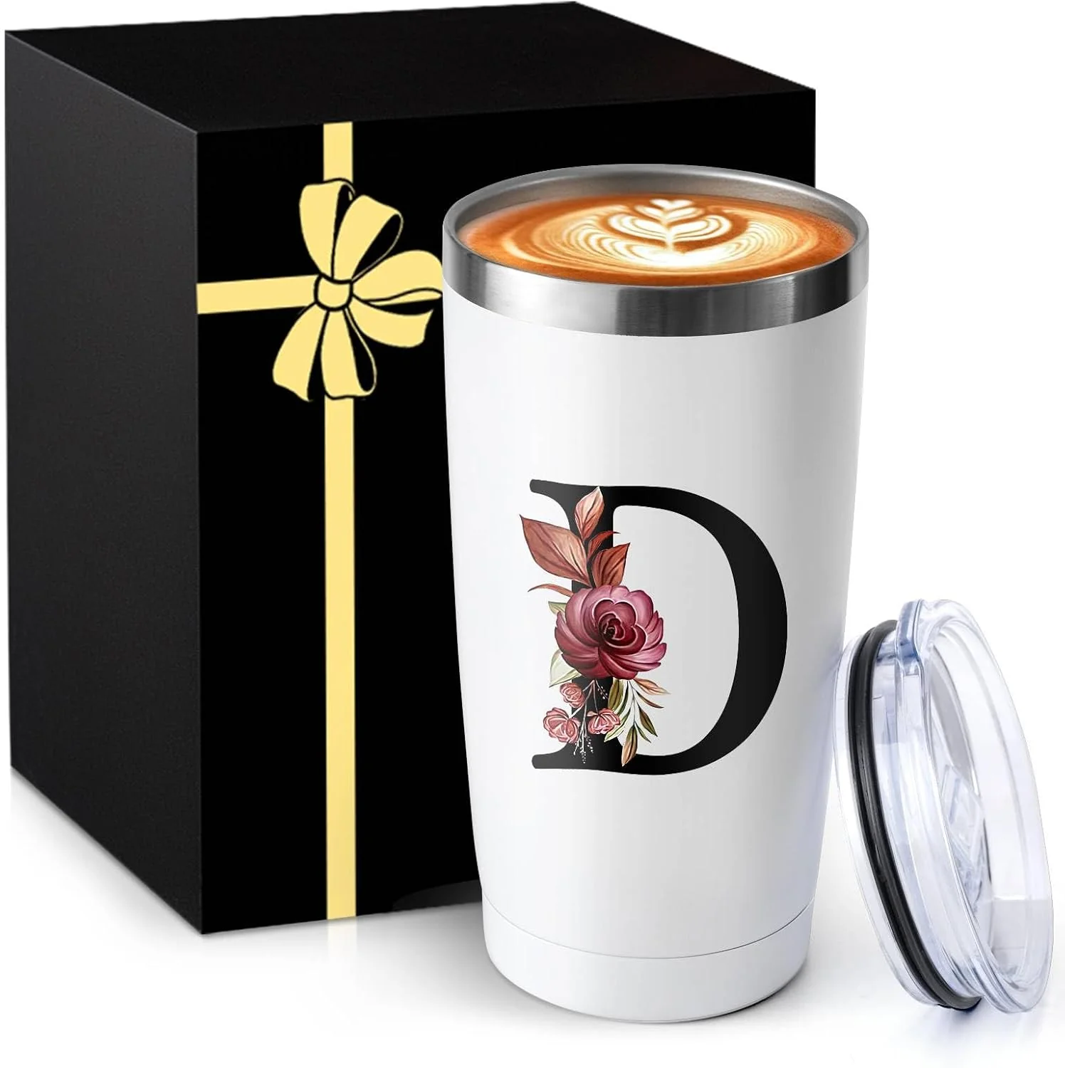 Reliable 20 Oz Insulated Coffee Cup with Lid Car Tumbler Travel Mug Cool Grandma Gifts Grandmother Nana Glamma Yaya Abuela Abuelita Mamaw Memaw Mimi Nonna Granny Oma Meme Christmas Xmas Monogrammed Present Enhanced