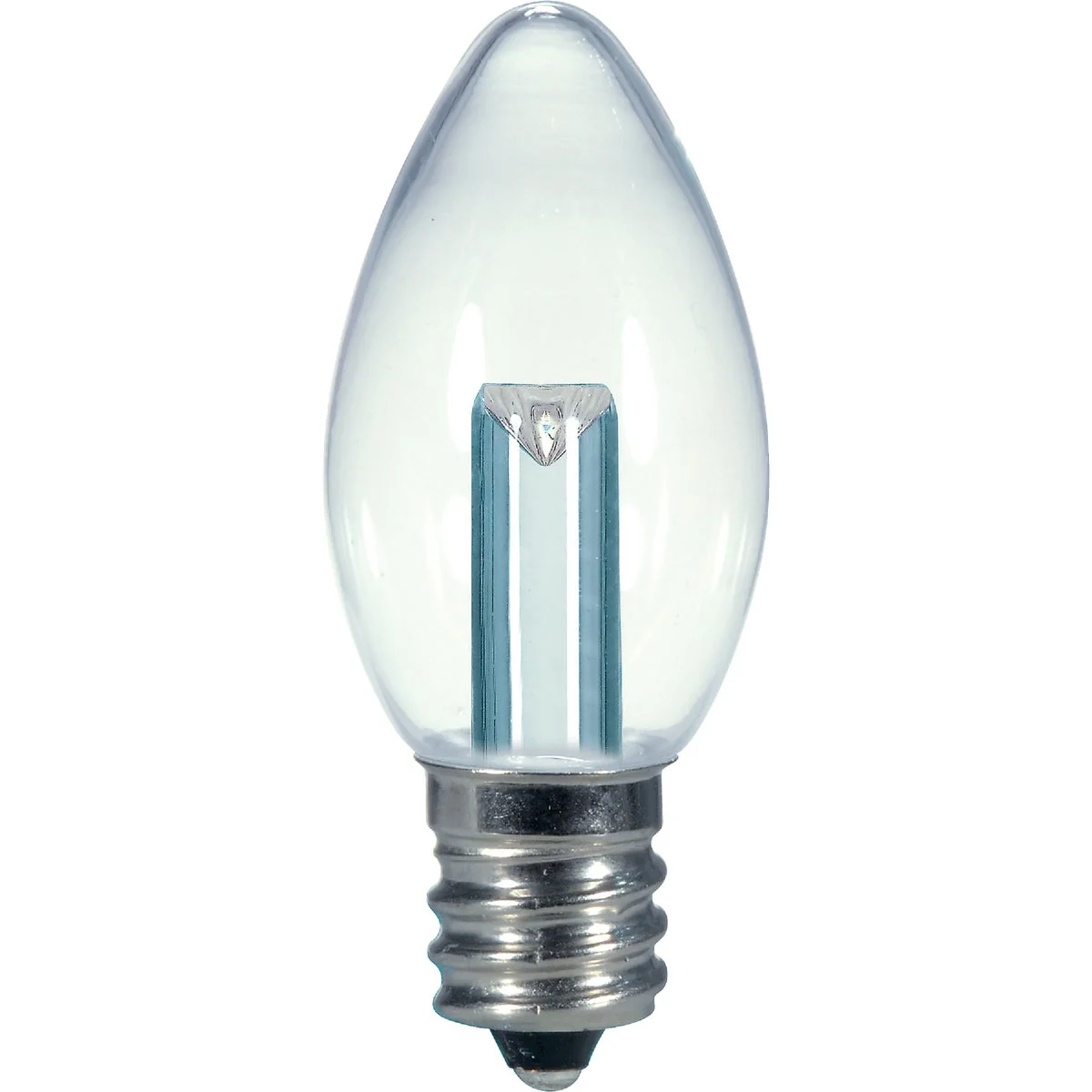 Comfortable Satco 5W Equivalent Soft White Clear C7 Candelabra Base LED Decorative Light Bulb Verified