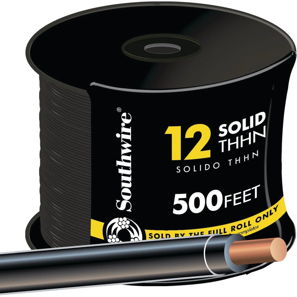Sophisticated Southwire 500 Ft. 12 AWG Solid Black THHN Electrical Wire Original Design