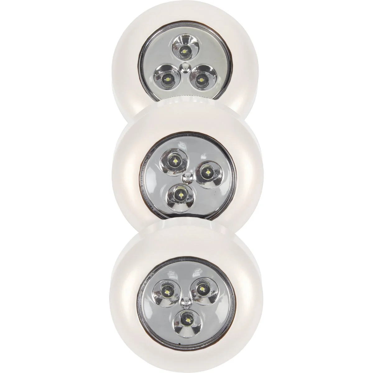 Fashionable Light It 3-Bulb White LED Battery Tap Light 3-Pack Next-Generation