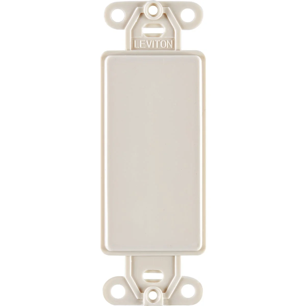 Responsible Leviton Decora QuickPort Light Almond Blank Wall Plate Insert Specialty