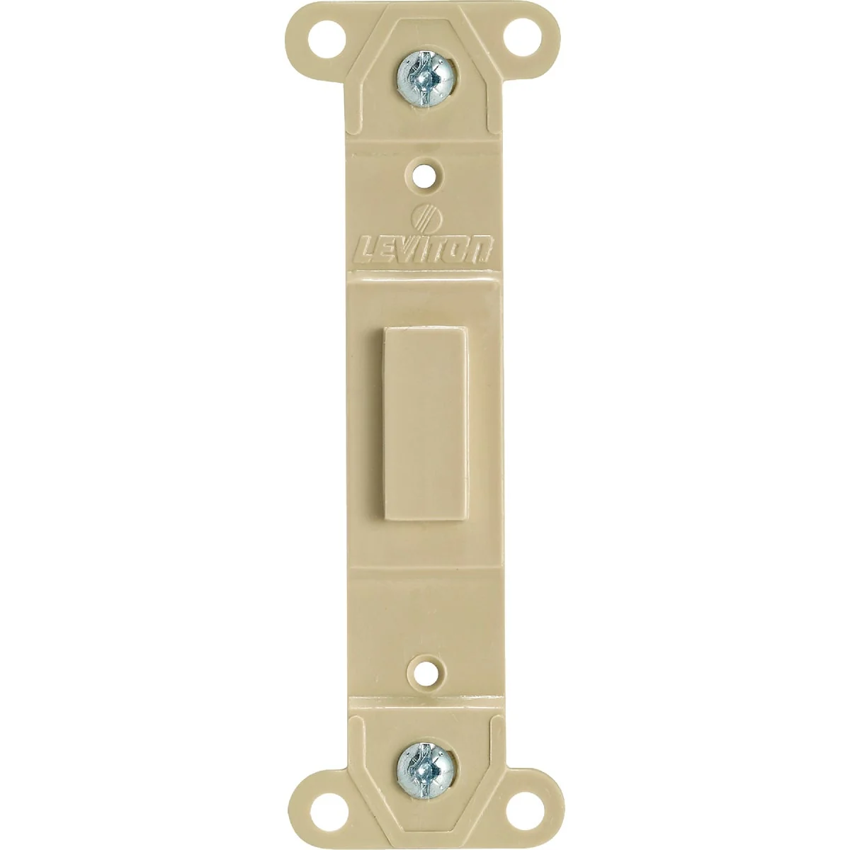 Elite Leviton Ivory Blank Toggle Wall Plate Insert Traditional