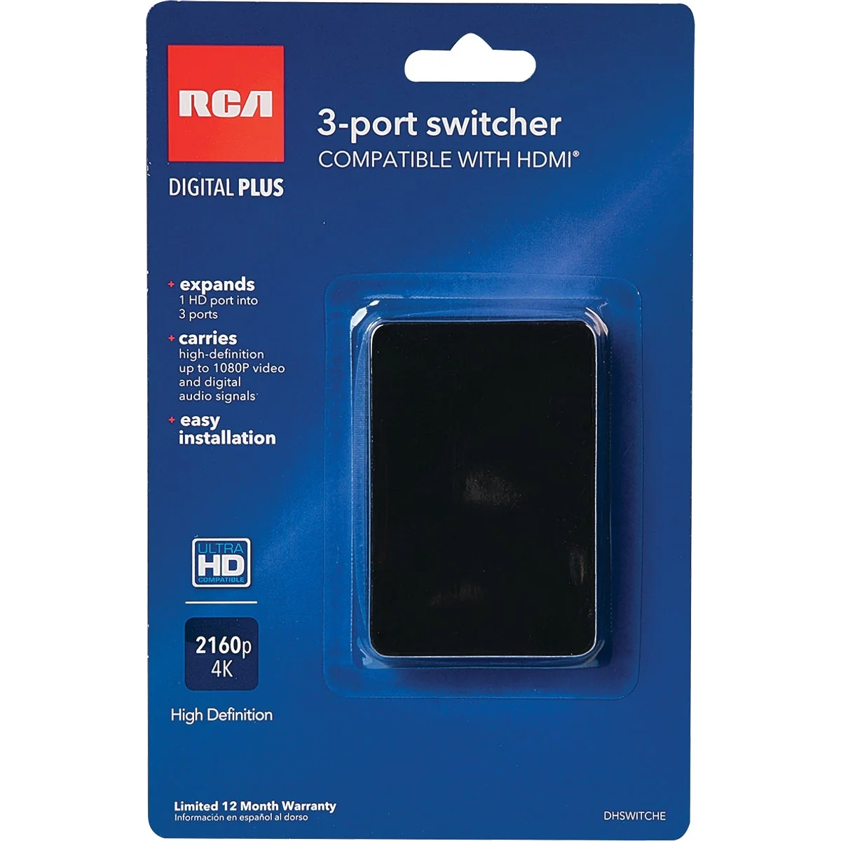 Organic RCA 1 HDMI Port to 3 HDMI Port Switcher Adapter Prestigious